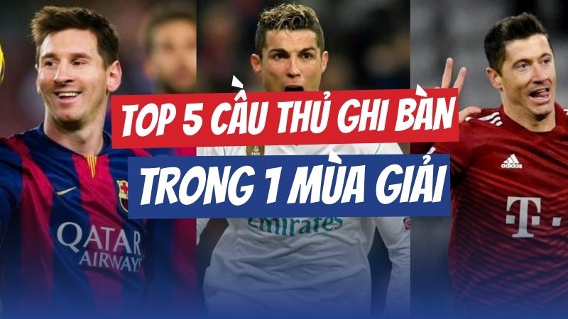 Top 5 Cầu Thủ Ghi Nhiều Bàn Nhất 1 Mùa Trong Lịch Sử Bóng Đá